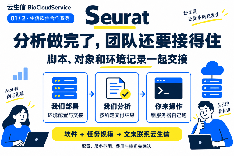 Seurat合作方案：大对象、整合步骤与内存；服务器部署、委托分析或租赁自助